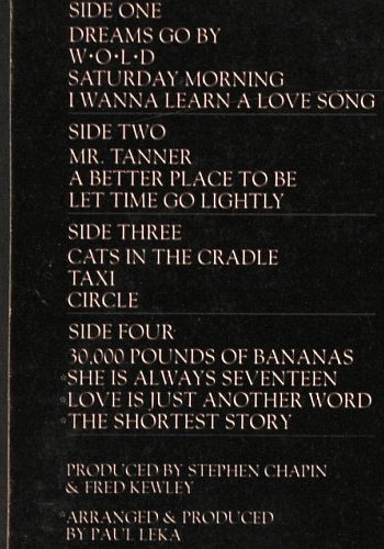 Chapin,Harry: Greatest Stories Live, Elektra(K 62017), UK, 1976 - 2LP - Y2310 - 9,00 Euro