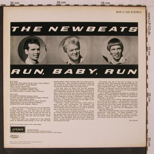Newbeats(the): Run Baby Run, London Hickory (SHA-U 128), D, 1972 Typ: LP Best.-Nr.: Y2348 Preis: 6,00 Euro