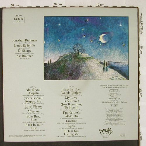 Richman,Jonathan & Modern Lovers: Back In Your Life, Beserkley (6.23743 AO), D, 1979 Typ: LP Best.-Nr.: Y2390 Preis: 6,00 Euro