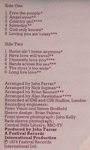 Newton-John,Olivia: Long Live Love, EMI (C 062-95 394), D, 1974 Typ: LP Best.-Nr.: Y2537 Preis: 6,00 Euro