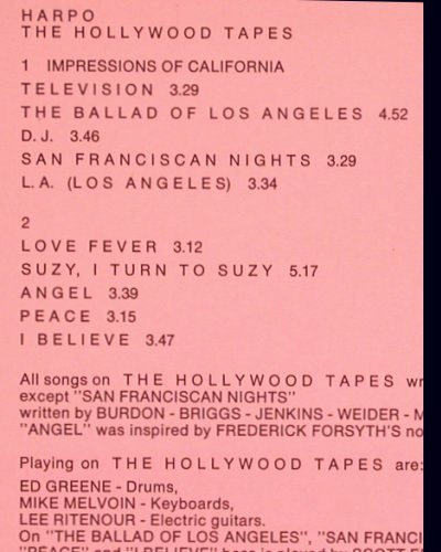 Harpo: The Hollywood Tapes, HörZu EMI(064-35 499), D, 1977 - LP - Y2572 - 6,00 Euro