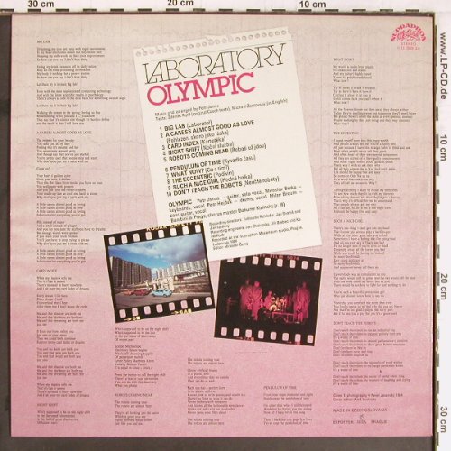 Olympic: Laboratory, Supraphon (1113 3526 ZA), CZ, Ri, 1984 Typ: LP Best.-Nr.: Y2712 Preis: 7,50 Euro