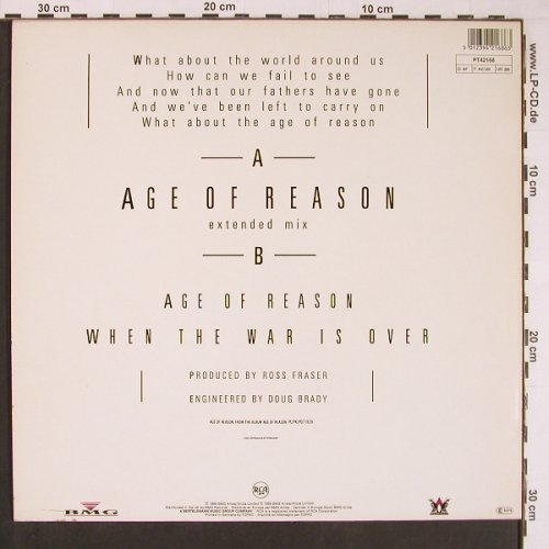 Farnham,John: Age Of Reason*2+1, RCA (PT 42168), D, 1988 Typ: 12" Best.-Nr.: Y274 Preis: 3,00 Euro