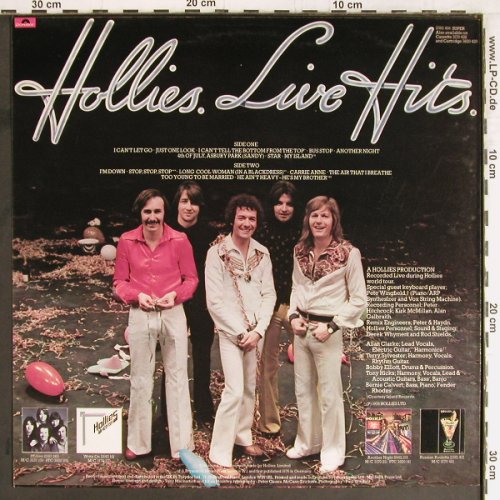 Hollies: Live Hits, Polydor(2383 428), UK, 1976 - LP - Y2765 - 6,00 Euro