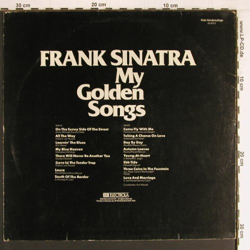 Sinatra,Frank: My Golden Songs, Capitol, Club Ed. (65 879 9), D Typ: LP Best.-Nr.: Y2882 Preis: 6,00 Euro