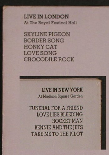 John,Elton: Here And There, Live London/N.Y., MCA(MCA-2197), US, co, 1976 - LP - Y2937 - 6,00 Euro