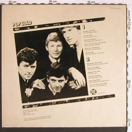 Searchers: Pop Gold, PYE (34 453 1), D, 1978 Typ: LP Best.-Nr.: Y2999 Preis: 6,00 Euro