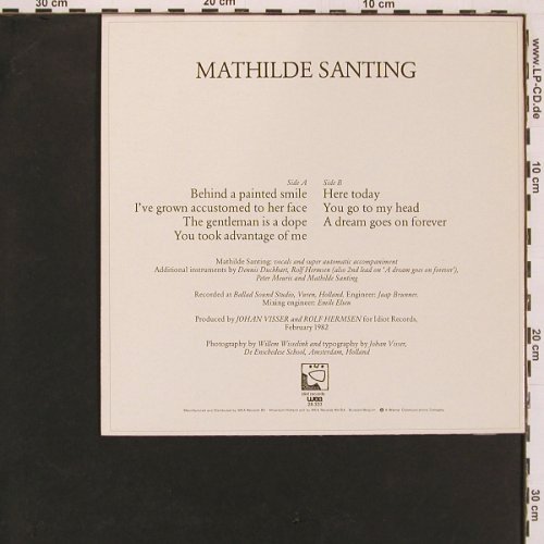 Santing,Mathilde: Same, Idiot / WEA (28.333), NL, 1982 Typ: 10" Best.-Nr.: Y29 Preis: 5,00 Euro