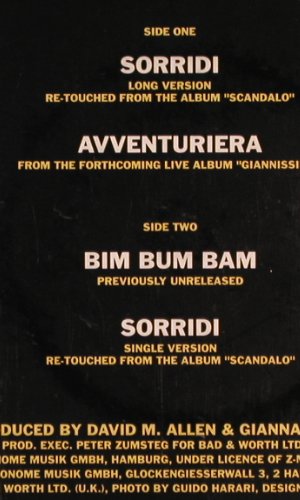 Nannini,Gianna: Sorridi*2+1, m /vg+, Metronome(867 305-1), D, 1991 - 12inch - Y3078 - 3,00 Euro