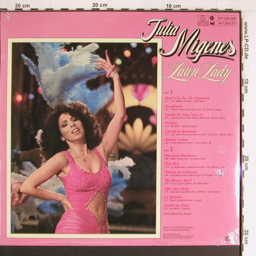 Migenes,Julia: Latin Lady, FS-New, Ariola(201 263-365), D,  - LP - Y3133 - 7,50 Euro