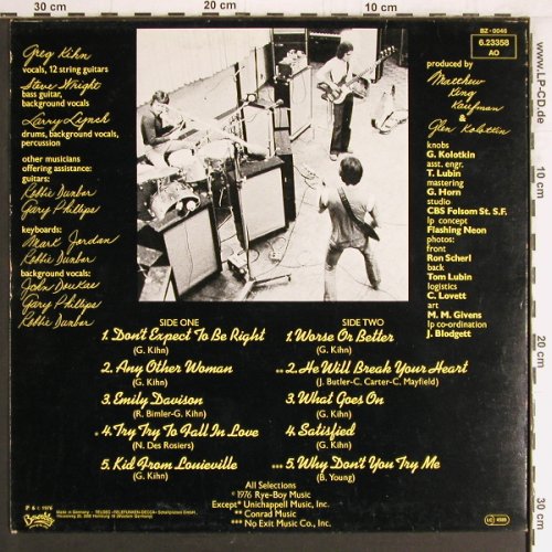 Kihn Band,Greg: Same, Beserkley(6.23358 AO), D, 1976 - LP - Y3155 - 6,00 Euro