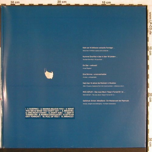 Astley,Rick: Sleeping,mix+Album,Foc, m-/vg+, Universal, Promo, D Typ: LP/12" Best.-Nr.: Y3176 Preis: 7,50 Euro
