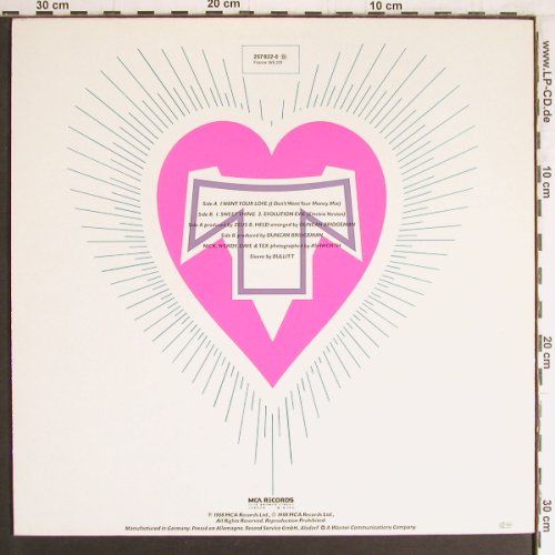 Transvision Vamp: I Want Your Love+2, MCA (257 922-0), D, 1988 Typ: 12" Best.-Nr.: Y3264 Preis: 3,00 Euro