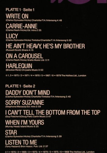 Hollies: Stargala, Foc, Polydor(2664 284), D,  - 2LP - Y3293 - 9,00 Euro