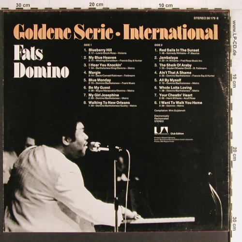 Domino,Fats: International-GodeneSerie, UA, Club Ed.(30 179 6), D,  - LP - Y3393 - 6,00 Euro