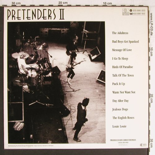 Pretenders: II, Ariola (203 890-320), D, 1981 Typ: LP Best.-Nr.: Y3584 Preis: 6,00 Euro