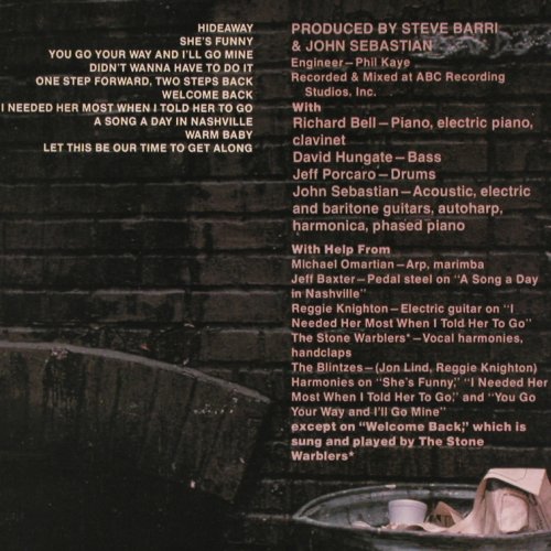Sebastian,John: Welcome Back, Reprise (MS 2249), US, co, 1976 Typ: LP Best.-Nr.: Y3661 Preis: 7,50 Euro