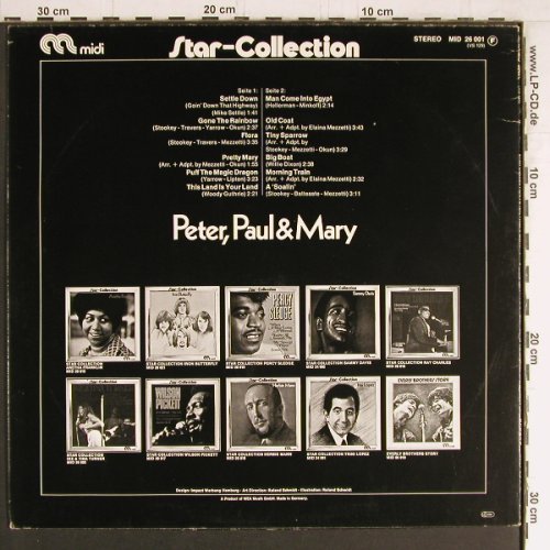 Peter,Paul & Mary: Star-Collection, MIDI (MID 26 001), D Typ: LP Best.-Nr.: Y3701 Preis: 6,00 Euro