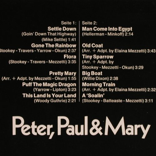 Peter,Paul & Mary: Star-Collection, MIDI (MID 26 001), D Typ: LP Best.-Nr.: Y3701 Preis: 6,00 Euro