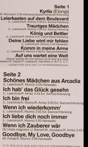 Roussos,Demis: Unvergängliche Hits, Philips, Club-Ed. (91 656 9), D Typ: LP Best.-Nr.: Y3707 Preis: 6,00 Euro