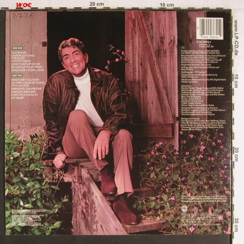 Martin,Dean: The Nashville Sessions, m-/vg+, WB(92-3870-1), D, 1983 - LP - Y3714 - 5,00 Euro