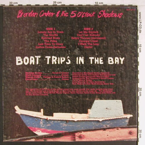 Croker,Brendan & 5 o'Clock Shadows: Boat Trips In The Bay, Red Rhino(RED LP 77), UK, 1987 - LP - Y3736 - 7,50 Euro
