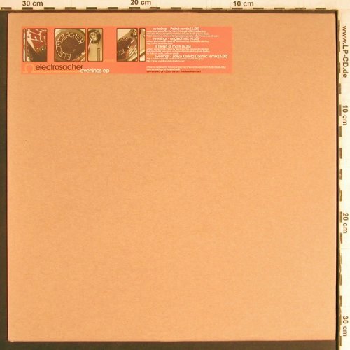 Electrosacher: Evenings*3+1  EP, m /vg+, Ohm Rec. (OHM 001), I, 2003 Typ: 12" Best.-Nr.: Y3825 Preis: 6,00 Euro