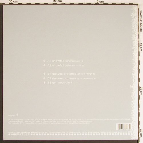 Klimek: Listen, the snow is falling, 5Tr., Kompakt(KOM 125), D, 2003 - 12inch - Y3830 - 7,50 Euro