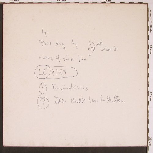 Haig,Paul: The Warp Of Pure Fun,Promo No Cover, Fünfundvierzig(4518-12), D, 1985 - LP - Y390 - 5,00 Euro