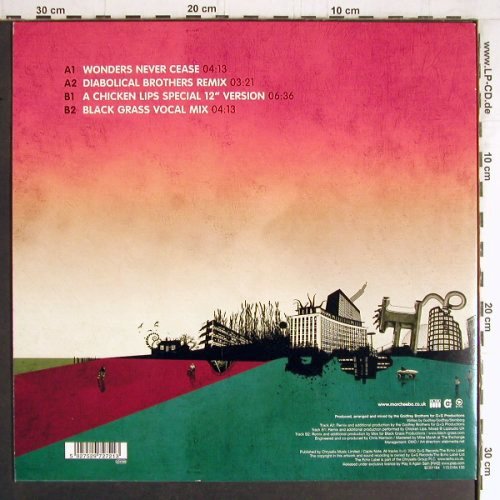 Morcheeba: Wonders Never Cease*4, Echo/G+G Prod. (ECSY164), UK, 2005 Typ: 12" Best.-Nr.: Y3940 Preis: 5,00 Euro