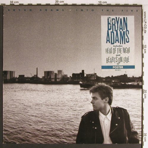Adams,Bryan: Into The Fire, AM (393 907-1), D, 1987 Typ: LP Best.-Nr.: Y4015 Preis: 6,00 Euro