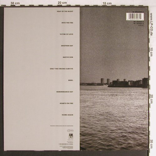 Adams,Bryan: Into The Fire, AM (393 907-1), D, 1987 Typ: LP Best.-Nr.: Y4015 Preis: 6,00 Euro