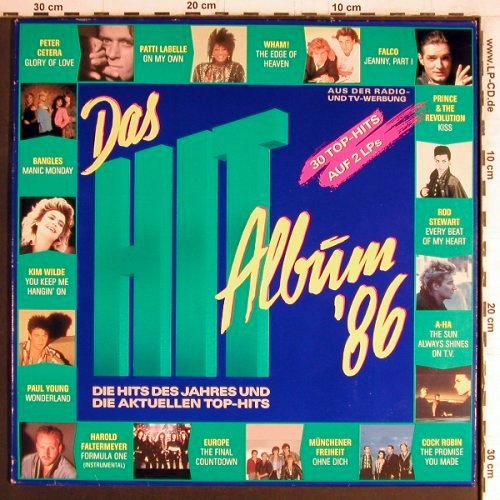V.A.Das Hit Album'86: Europe... Stacey Q. , 30 Tr., CBS/WEA (241061 1), NL, 1986 Typ: 2LP Best.-Nr.: Y4041 Preis: 7,50 Euro
