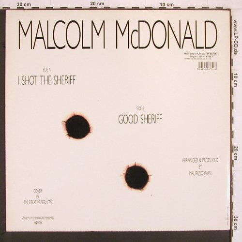 Mc Donald,Malcolm: I Shot The Sheriff / Good Sheriff, EMI (11 8770 6), EEC, 1986 Typ: 12" Best.-Nr.: Y4069 Preis: 3,00 Euro