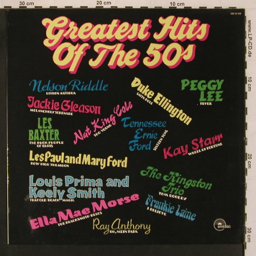 V.A.Greatest Hits of the Fifties: Nelson Riddle.. Frankie Laine, Emidisc (048-51.108), NL Typ: LP Best.-Nr.: Y4118 Preis: 5,00 Euro