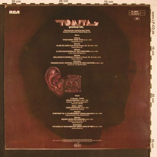 Tomita: Greatest Hits, RCA(PL 43076), D, 1979 - LP - Y411 - 6,00 Euro