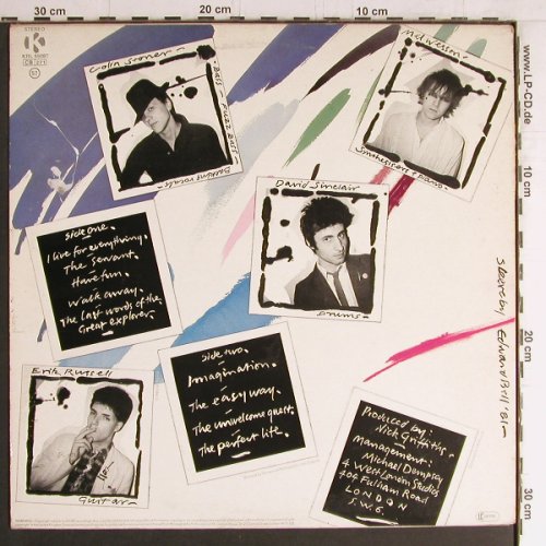 T.V.Smith Explorers: The Last Words of t.Great Explorer, Kaleidoskop Rec.(KRL 85087), UK,m-/vg-, 1981 - LP+7" - Y4165 - 6,00 Euro