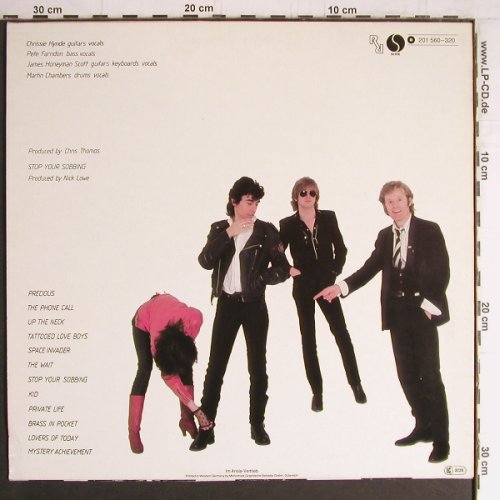 Pretenders: Same, Ri, Ariola (201 560-320), D, 1980 Typ: LP Best.-Nr.: Y4216 Preis: 6,00 Euro
