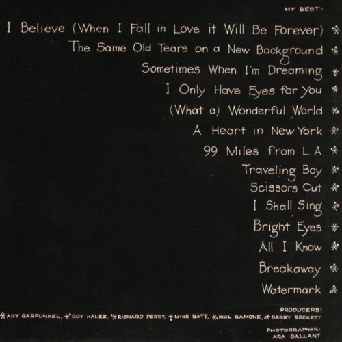 Garfunkel,Art: My Best, CBS(24034), NL, 1984 - LP - Y4319 - 6,00 Euro