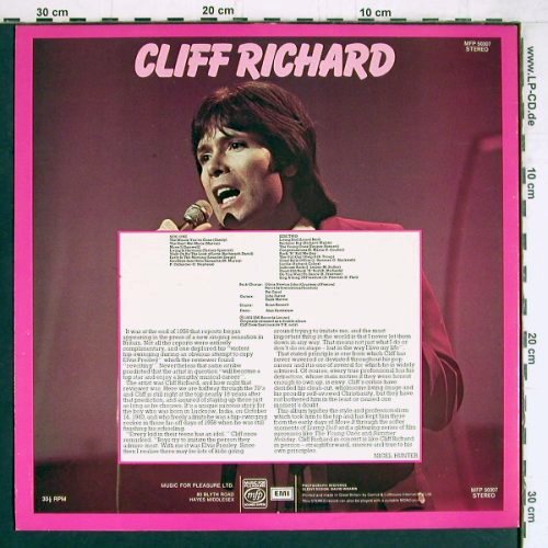 Richard,Cliff: Live !, Music For Pleasure (MFP 50307), UK, 1972 Typ: LP Best.-Nr.: Y4364 Preis: 6,00 Euro