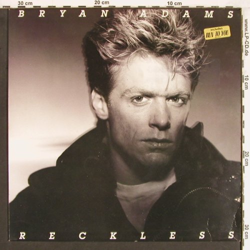 Adams,Bryan: Reckless, AM (395 013-1), NL, 1984 Typ: LP Best.-Nr.: Y4457 Preis: 6,00 Euro