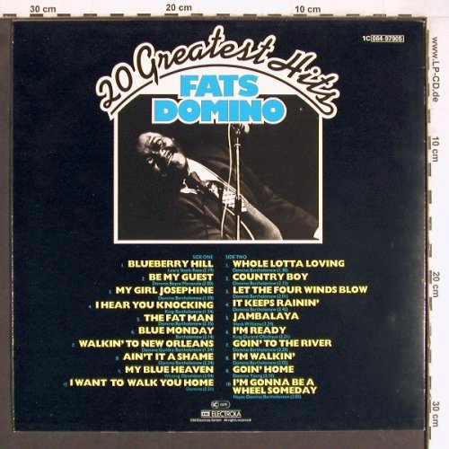 Domino,Fats: 20 Greatest Hits, m-/vg+, UA(064-97905), D,  - LP - Y4477 - 5,00 Euro