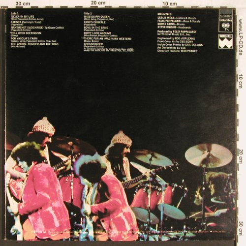 Mountain: The Best Of, Foc, Columbia (KC 32079), US,Ri, 1973 Typ: LP Best.-Nr.: Y4549 Preis: 9,00 Euro