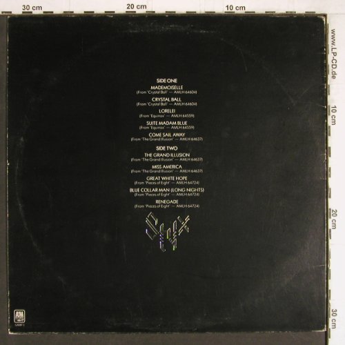 Styx: A Collection of Styx, m /vg+, AM (SAMP 3), UK, 1977 Typ: LP Best.-Nr.: Y4629 Preis: 5,00 Euro