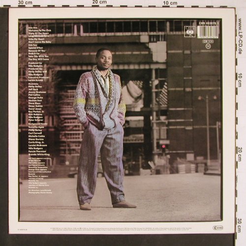 Bailey,Philip: Inside Out, CBS (463076 1), NL, 1986 Typ: LP Best.-Nr.: Y479 Preis: 5,00 Euro