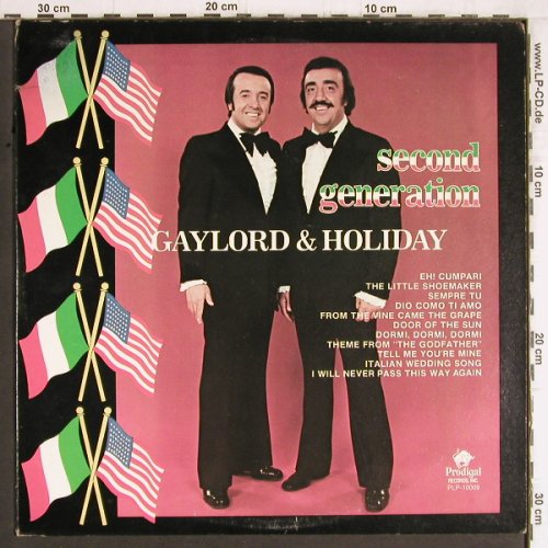 Gaylord & Holiday: Second Generation, Prodigal(PLP-10009), US, co, 1975 - LP - Y4847 - 7,50 Euro