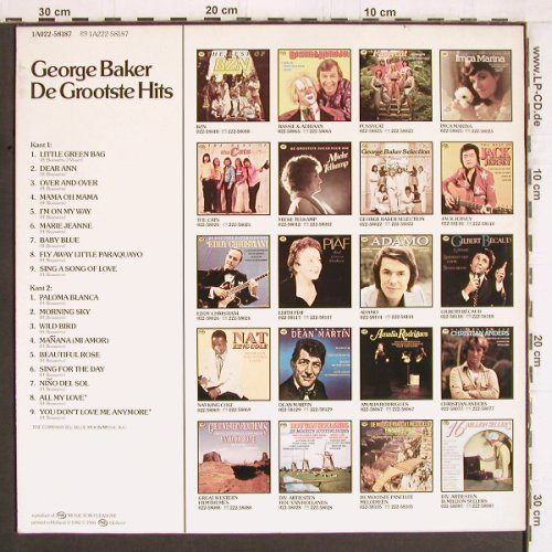 Baker,George: De Grootste Hits, MFP (1A022-58187), NL, 1981 Typ: LP Best.-Nr.: Y4858 Preis: 5,00 Euro