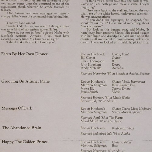 Hitchcock,Robyn: Eaten by her Own Dinner,5Tr. m-/vg+, Midnight Music(DONG 2), UK, 1986 - 12inch - Y4944 - 4,00 Euro