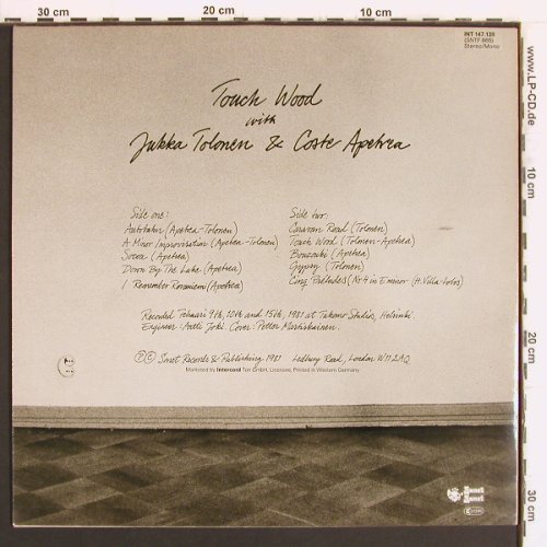 Tolonen,Jukka & Coste Apetrea: Touch Wood, Sonet(INT 147.128), D, 1981 - LP - Y4958 - 7,50 Euro