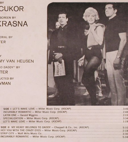 Monroe,Marilyn/Y.Montand/Fr.Vaughan: Let's Make Love,Soundtrack rec., Columbia, Mono (CL 1527), US, 1960 Typ: LP Best.-Nr.: Y4983 Preis: 17,50 Euro